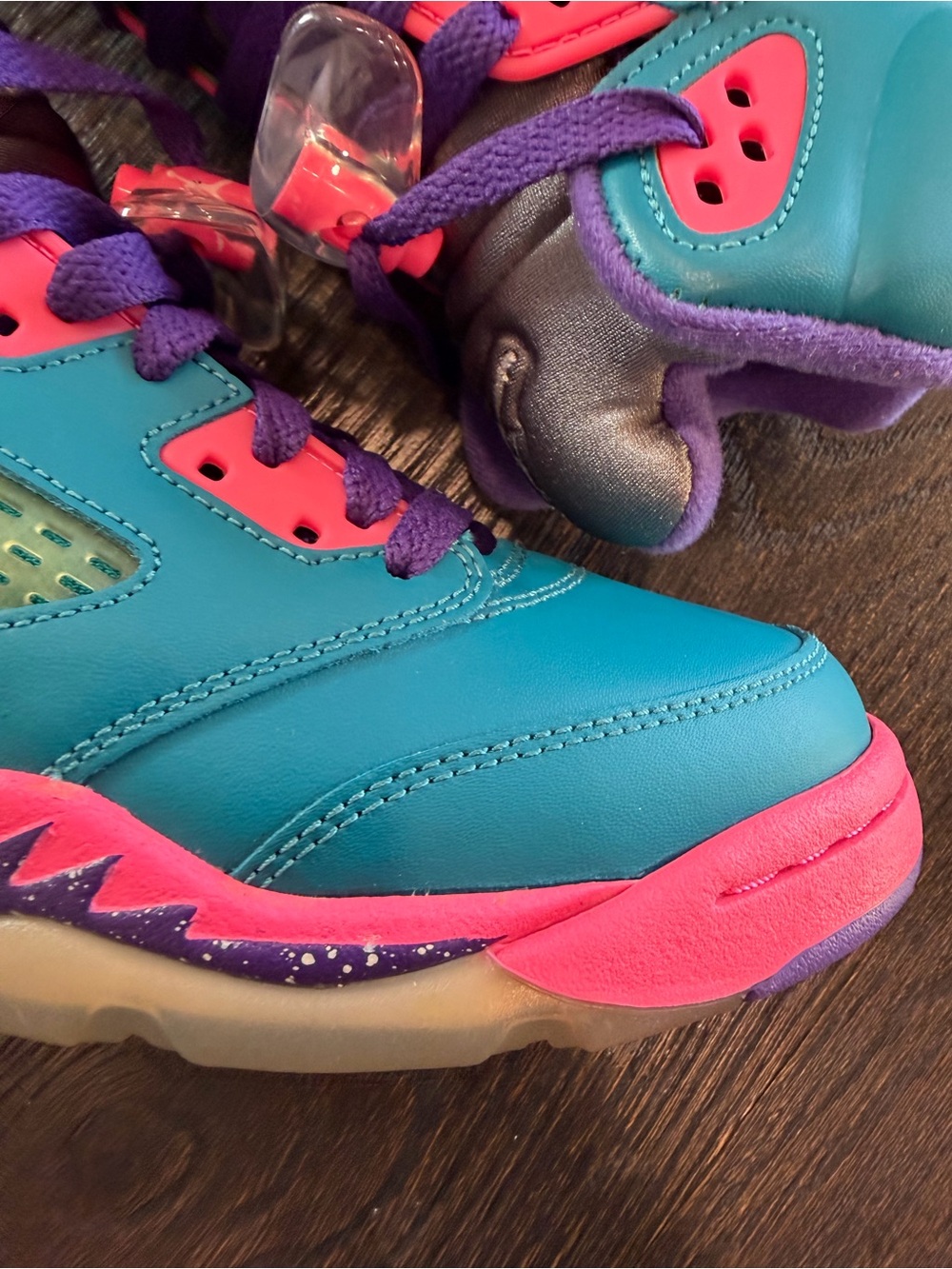 Air Jordan 5 Tropical Teal Kids Size 5y - Picture 3 of 10